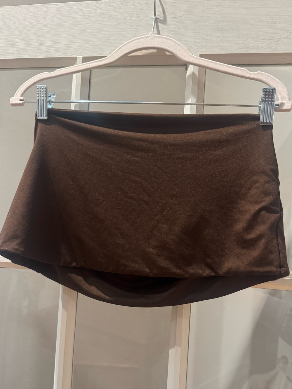 Women's Chocolate Brown Crop Tube Top